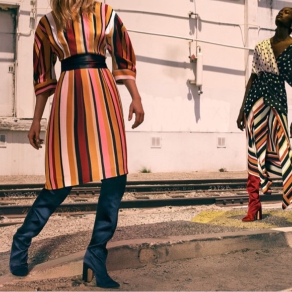 Zara satin knee high boots - Picture 4 of 7